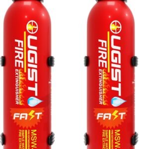 Water-Based Fire Extinguisher -2 Pack Portable for Home & Vehicle Use, Cold-Weather Safe, Prevents Re-Ignition - Ideal for Kitchen, Garage, Car